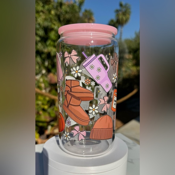 Fall favorites Libby can glass tumbler 16oz - Picture 3 of 5